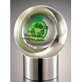 Acrylic Sphere Embedment Award w/ Aluminum Base